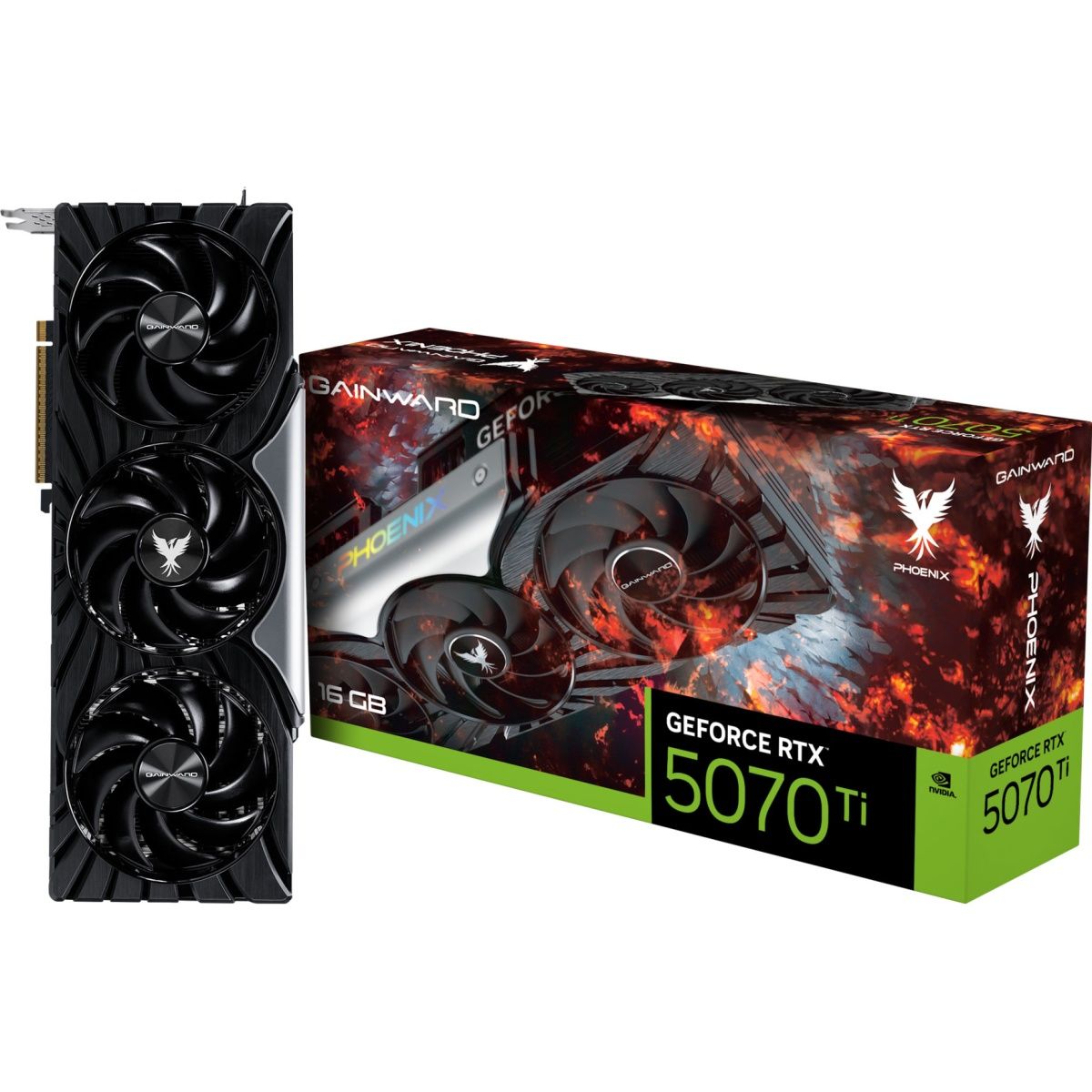 

Відеокарта Gainward GeForce RTX 5070 Ti Phoenix 16GB (NE7507T019T2-GB2031X) EU