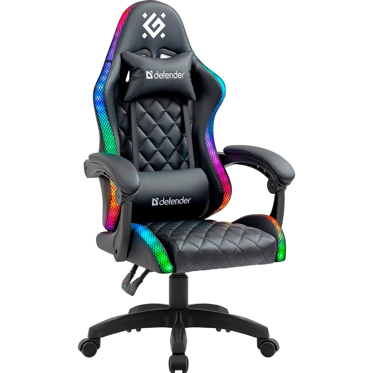 Геймерське крісло Defender Energy RGB Black (64559)