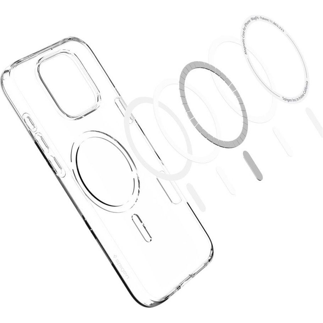 Чохол Spigen Liquid Crystal with MagSafe для Apple iPhone 16 Pro Max Crystal Clear (ACS08387)