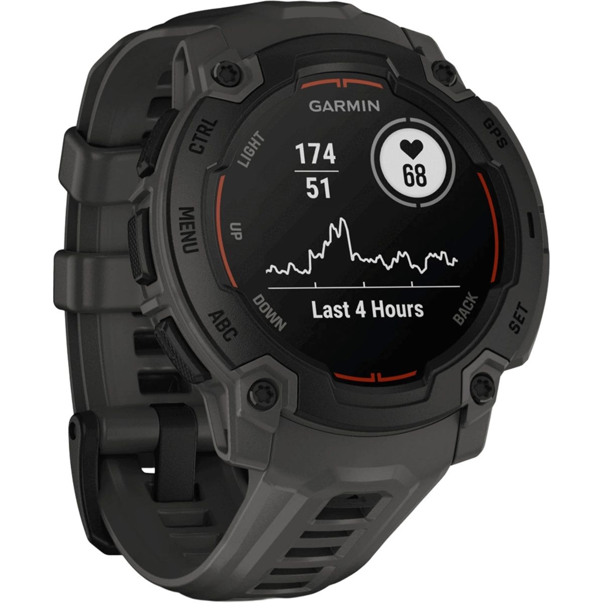 Смарт-годинник Garmin Instinct E 45mm Black with Charcoal Band (010-02933-00)