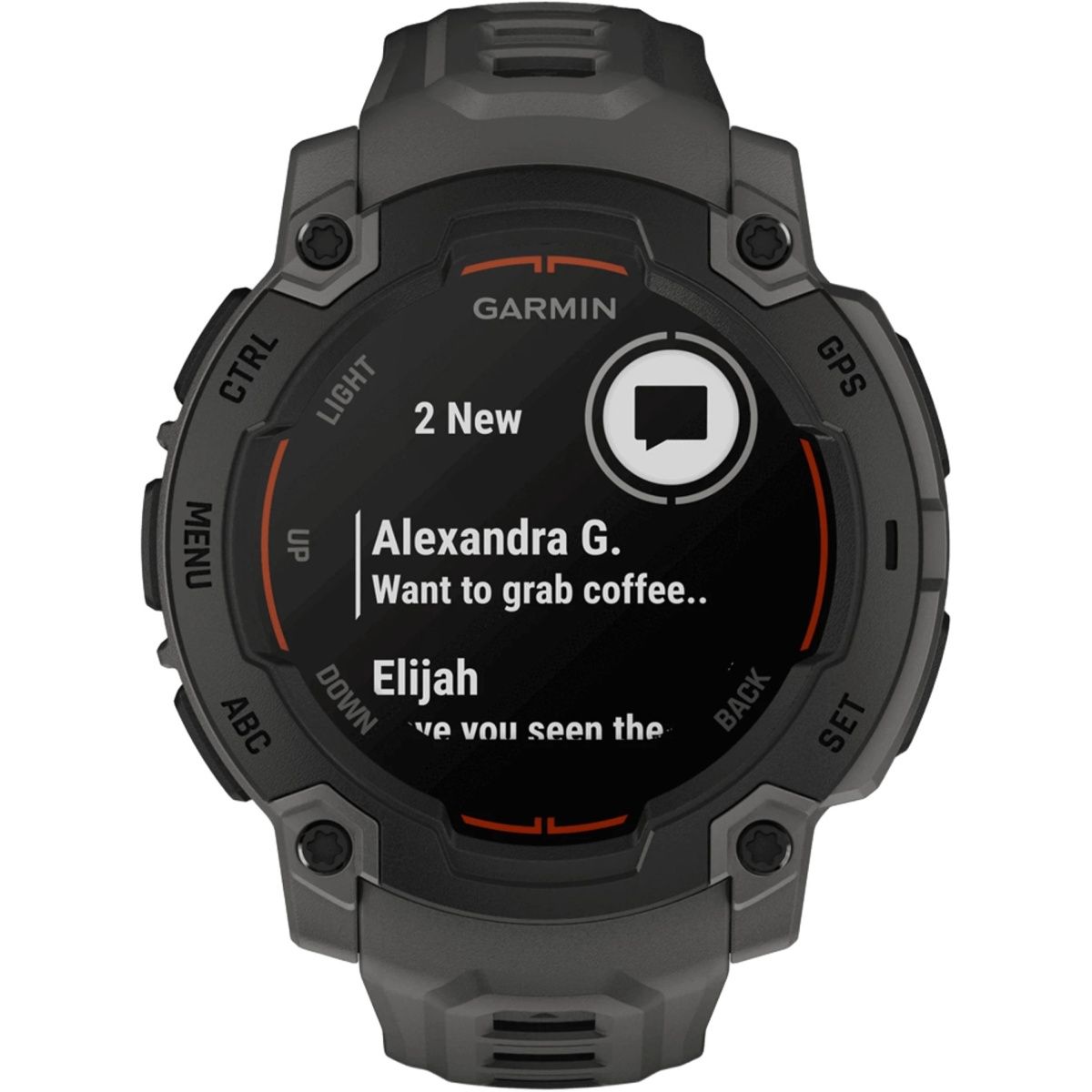 Смарт-годинник Garmin Instinct E 45mm Black with Charcoal Band (010-02933-00)