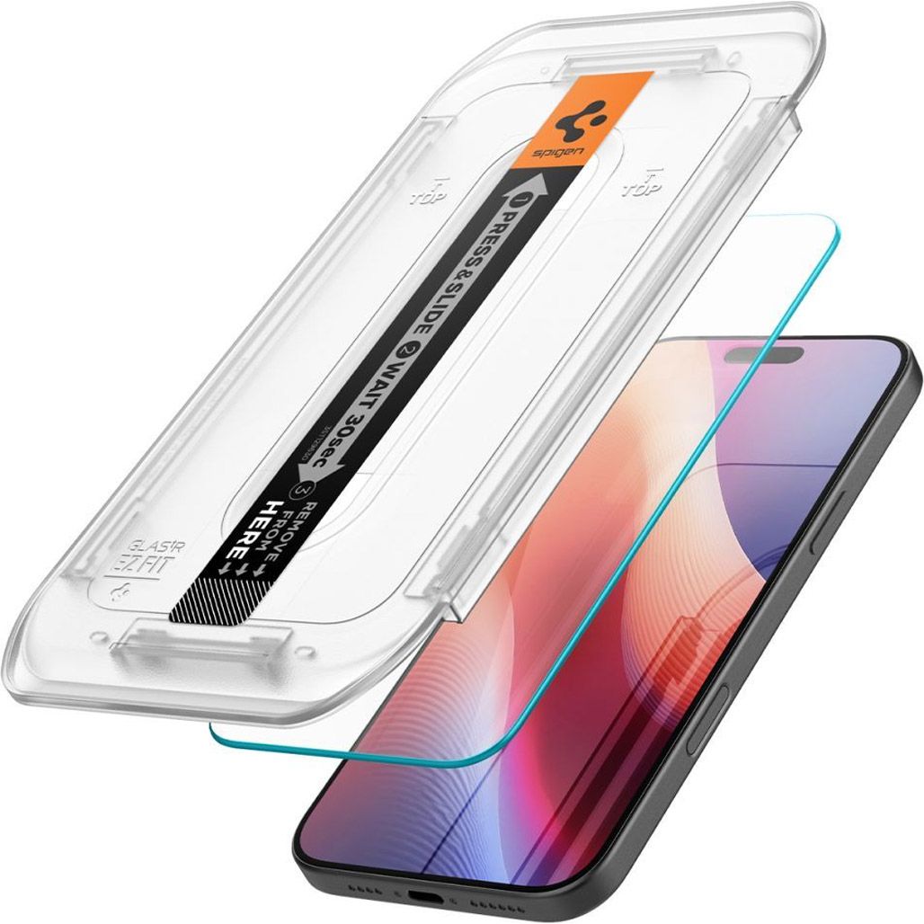 Захисне скло Spigen EZ Fit HD Glas.tR для Apple iPhone 16 Pro Crystal Clear (AGL07935) 1-Pack