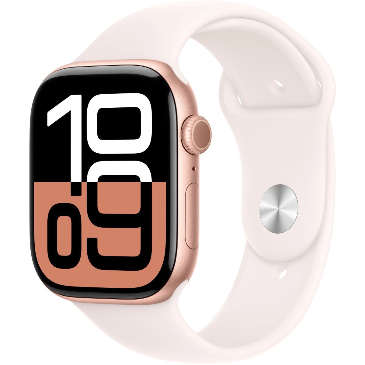 

Смарт-часы Apple Watch Series 10 GPS 46mm Rose Gold Aluminum Case with Light Blush Sport Band M/L (MWWU3)
