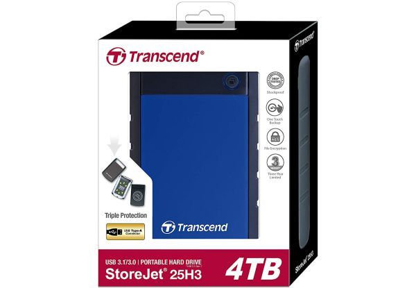 Внешний жесткий диск Transcend StoreJet 25H3 4 TB (TS4TSJ25H3B) [48543] 