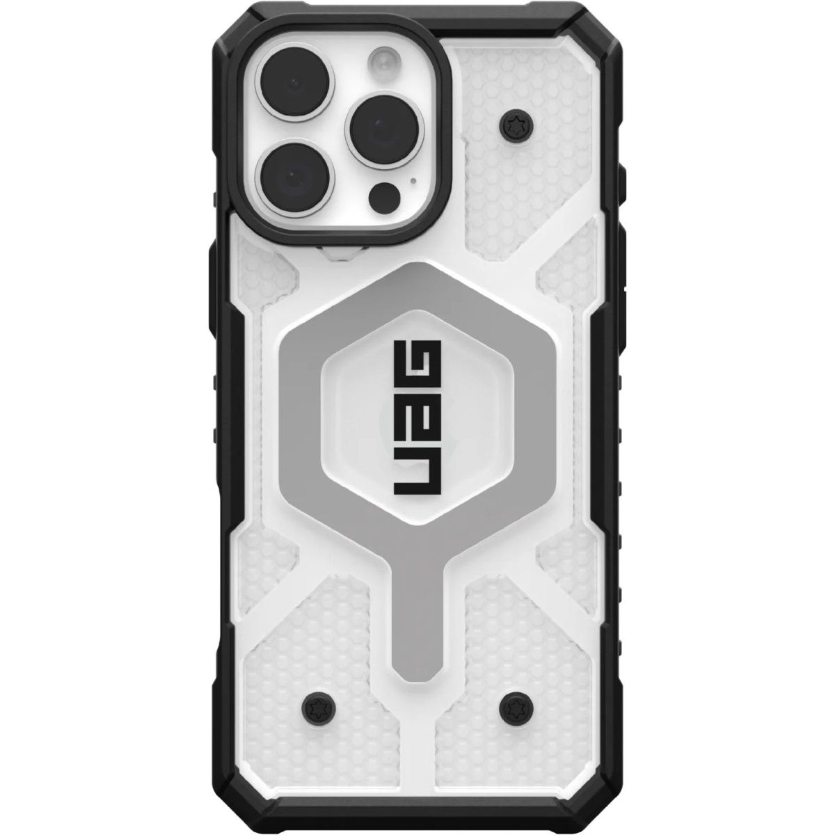 

Чехол UAG Pathfinder Mag Clear для Apple iPhone 16 Pro Clear Grey (114464114343) AAA