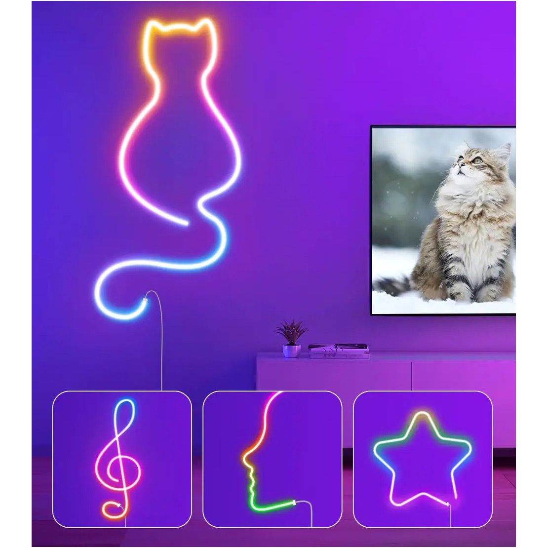 Світлодіодна стрічка Govee RGBIC Led NEON ROPE 10 m 