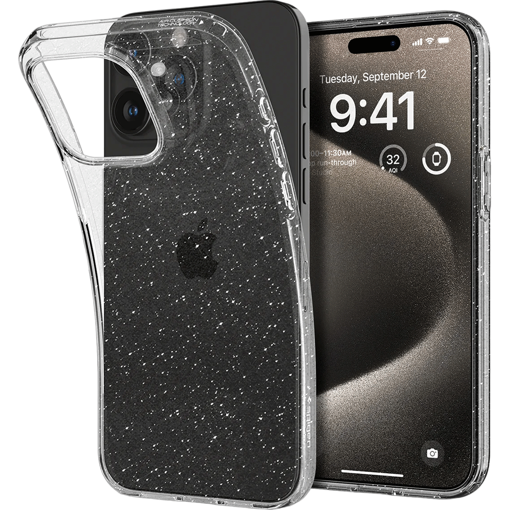 Чохол Spigen Liquid Crystal Case для iPhone 15 Pro Max Crystal Glitter (ACS06559)