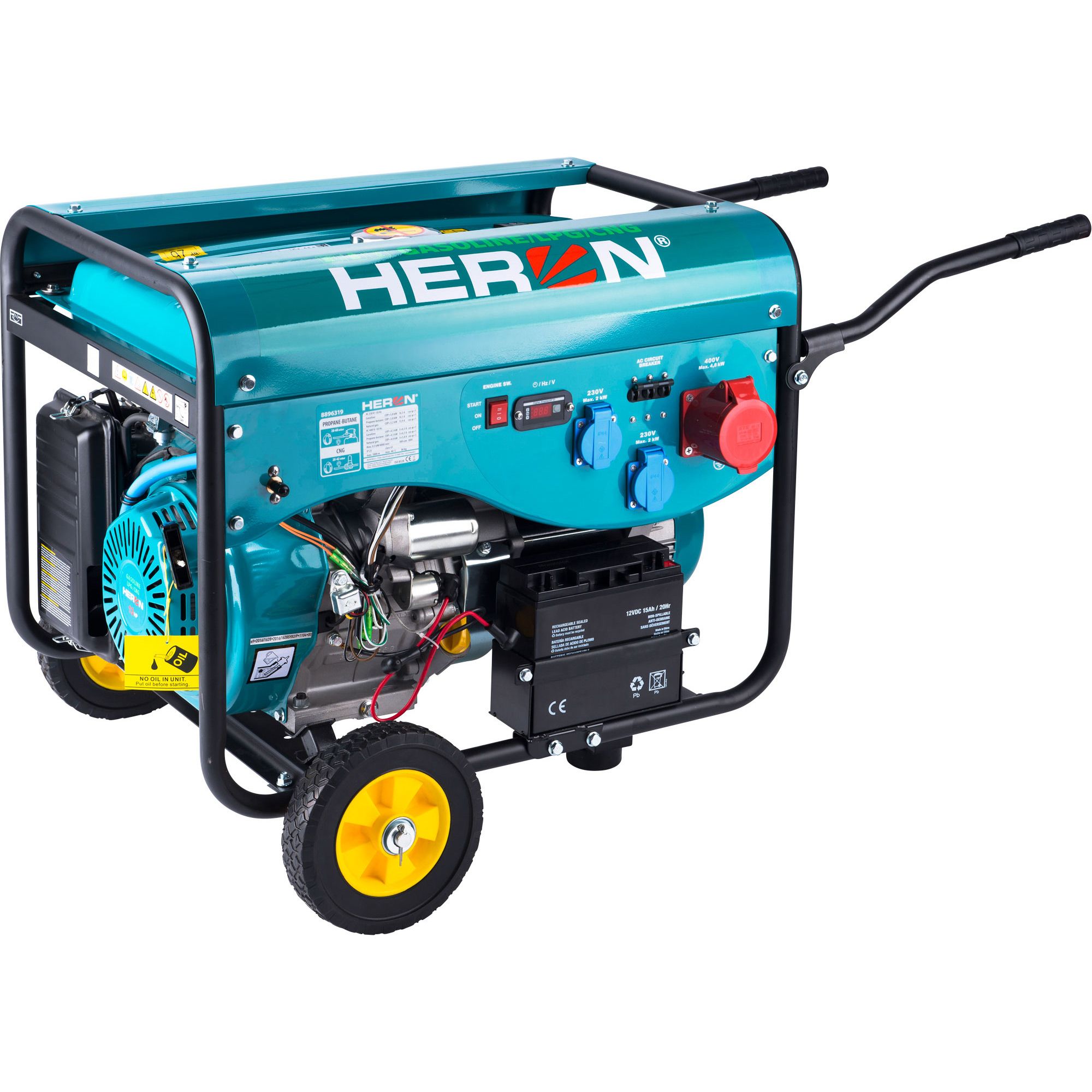 

Генератор газово-бензиновый Heron LPG/NG 13HP 5.5kW (8896319)