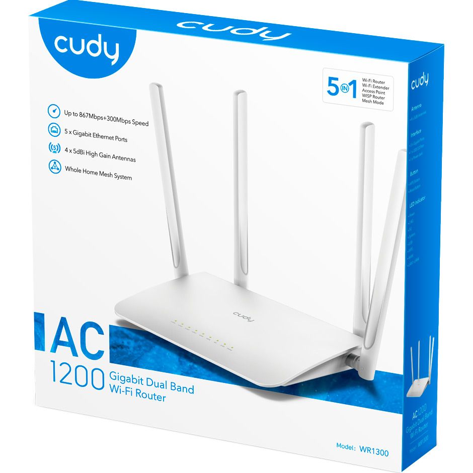 Бездротовий маршрутизатор (роутер) Cudy WR1300