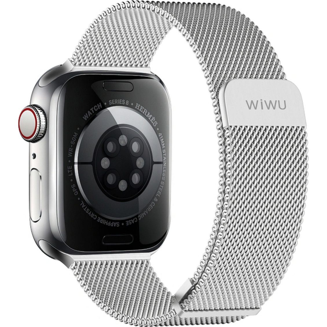 Ремінець WiWU Milanese Wi-WB005 для Apple Watch 42/44/45//46/49mm Silver фото 3