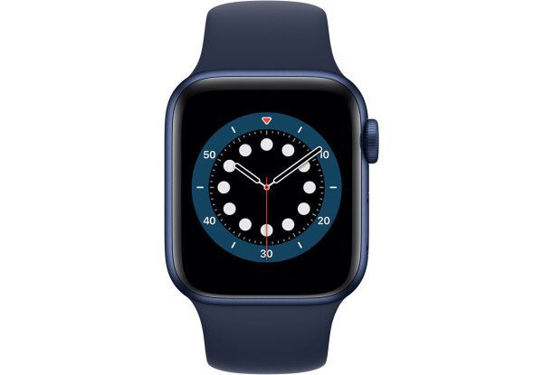 Смарт-годинник Apple Watch Series 6 GPS 44mm Blue Aluminum Case w. Deep Navy Sport B. (M00J3) 