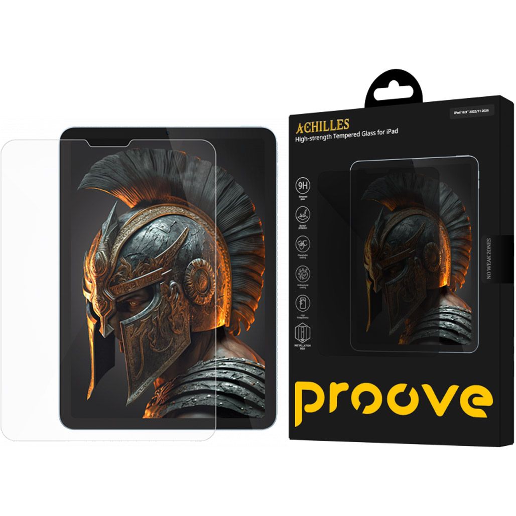 

Захисне скло Proove Achilles Clear Glass with Installation Box для Apple iPad 10.9" 2022 /iPad 11 2025 (PGPAIBI10900)
