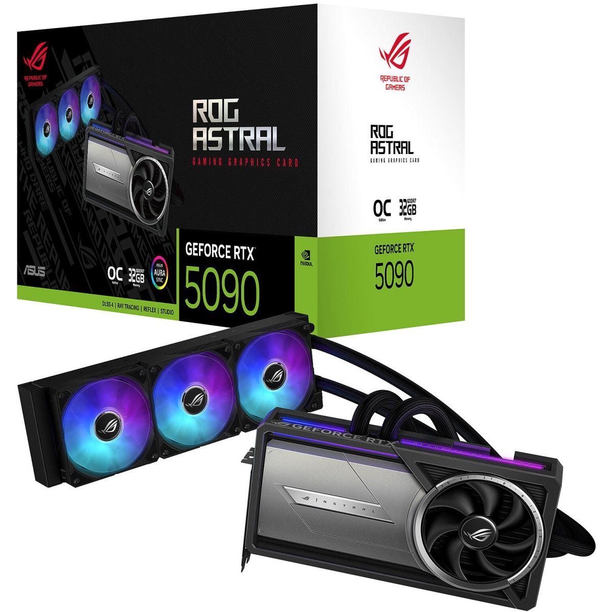 

Видеокарта Asus ROG Astral LC GeForce RTX 5090 OC 32GB (ROG-ASTRAL-LC-RTX5090-O32G-GAMING) EU