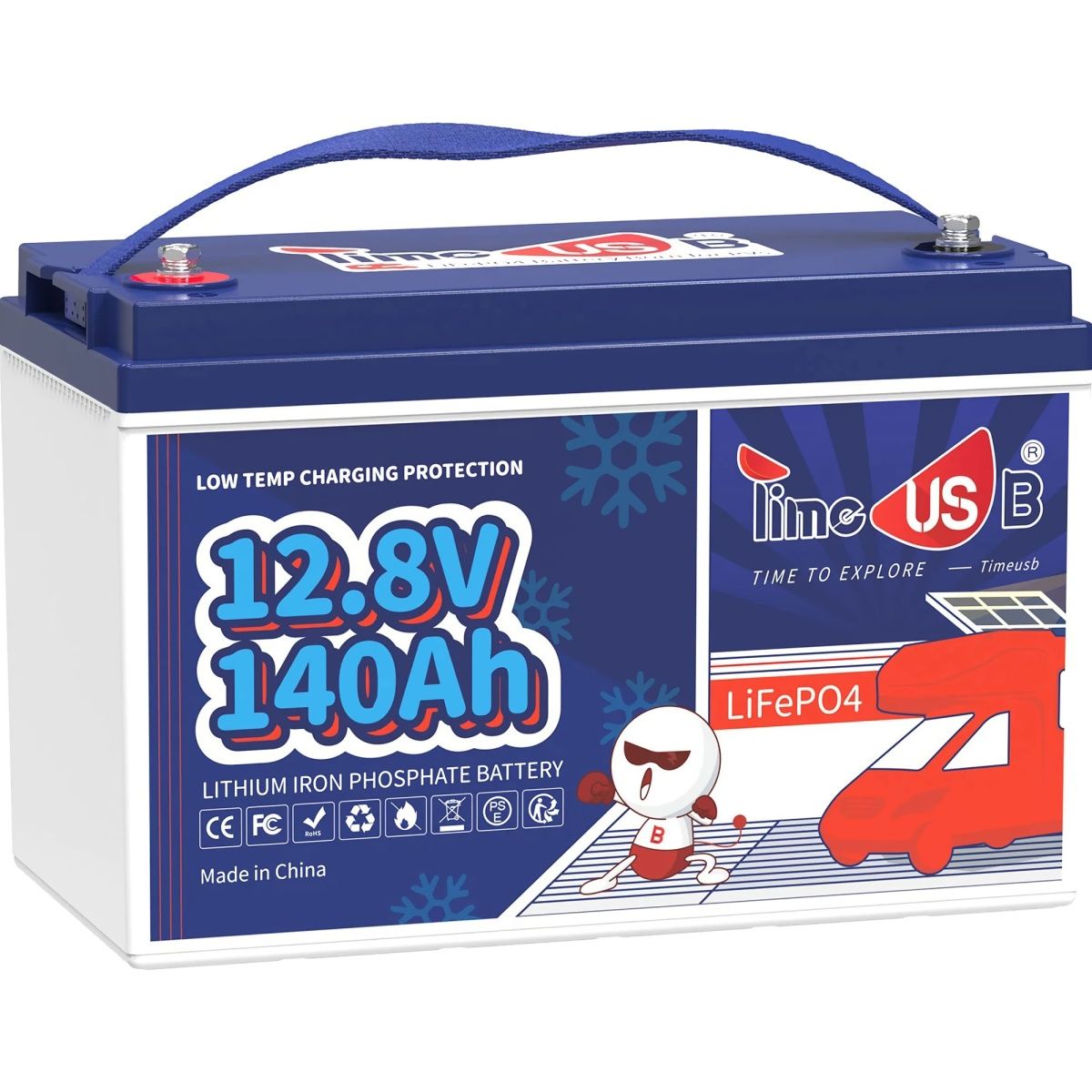 

Аккумулятор Timeusb LiFePO4 12V (12.8V/140Ah/1792Wh) (Timeusb-12.8V140Ah)