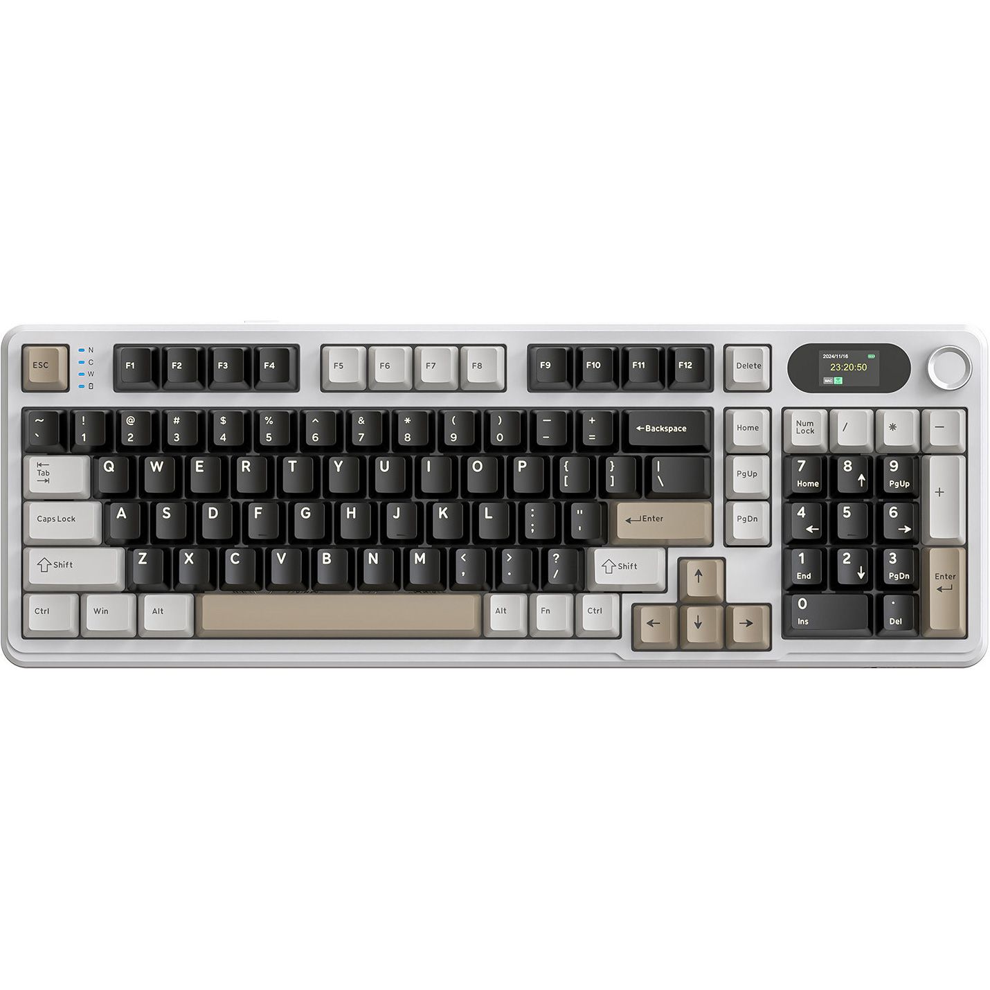 Клавиатура Attack Shark X98 Pro RGB Linear Blueberry Switch Cheese White (AS-6972792470559-CW-UA)