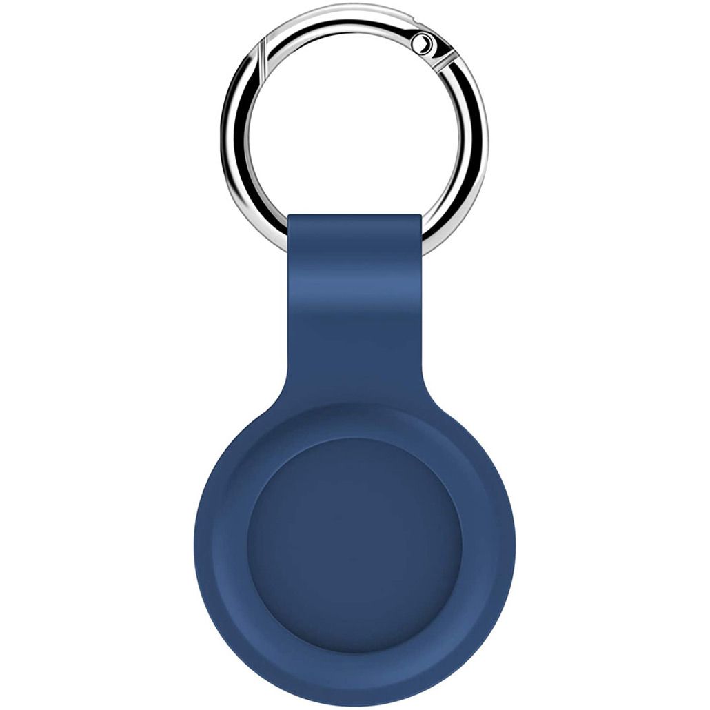 

Чохол для пошукової мітки Apple AirTag Liquid Silicone Protective Shell Navy Blue