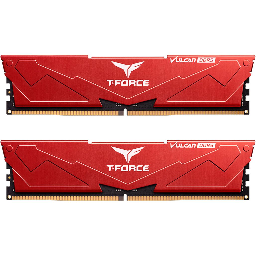 

Модуль памяти DDR5 TEAM T-Force Vulcan 2x16GB 6000 MHz Red (FLRD532G6000HC30DC01)
