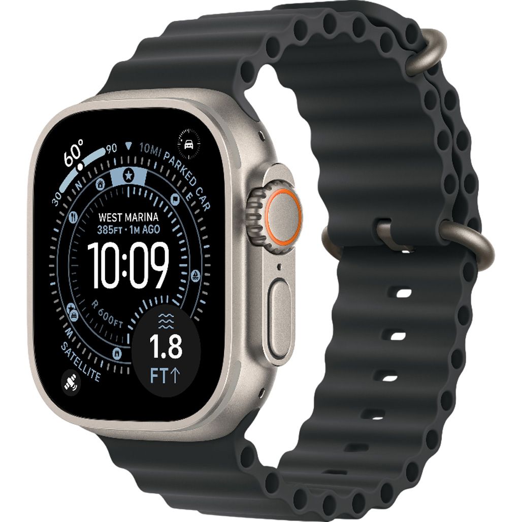 

Смарт-годинник Apple Watch Ultra 3 49mm Natural Titanium Case with Black Ocean Band (MF1V4+MXTL3)