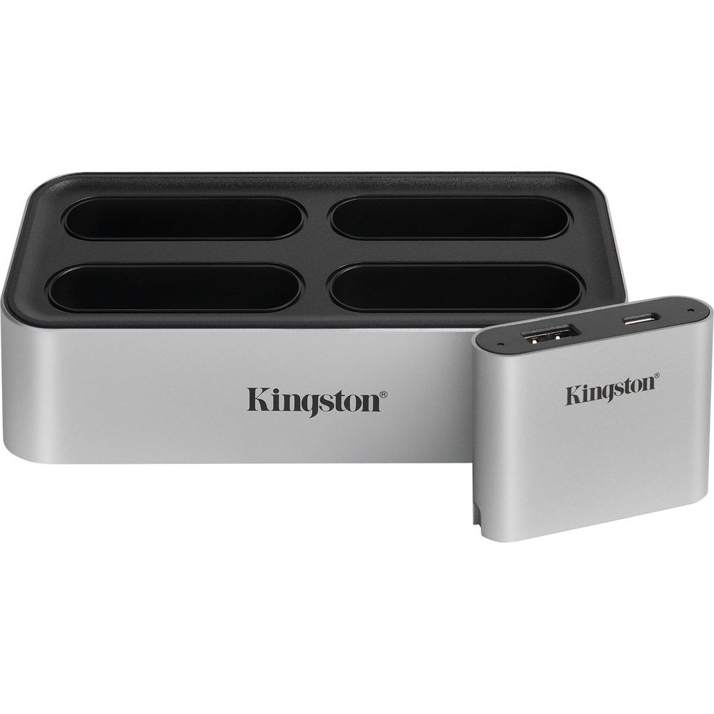 

Док-станція для ноутбука Kingston Workflow Station з USB-A/C хабом (WFS-U)