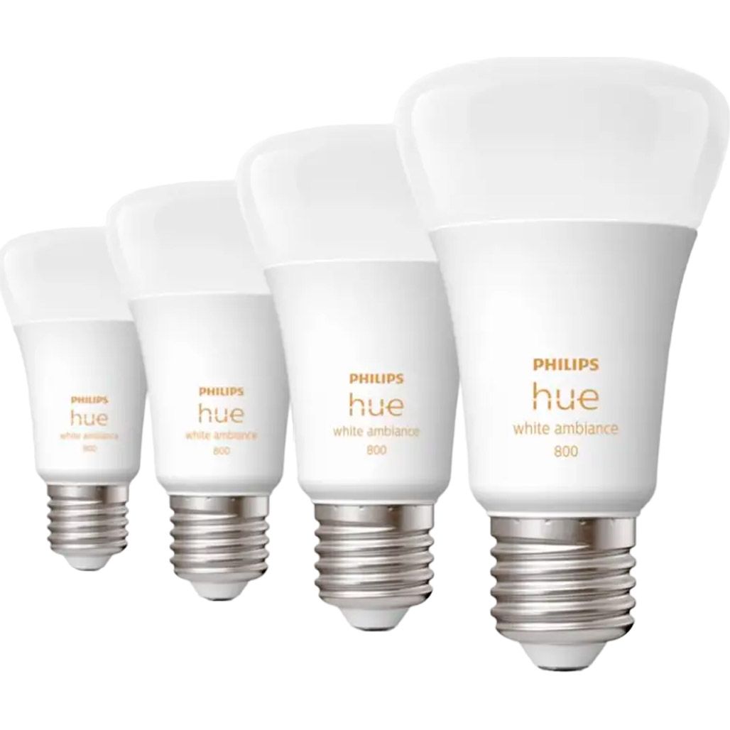 

Розумна лампочка Philips Hue E27 White Ambiance 4шт (871869967369)