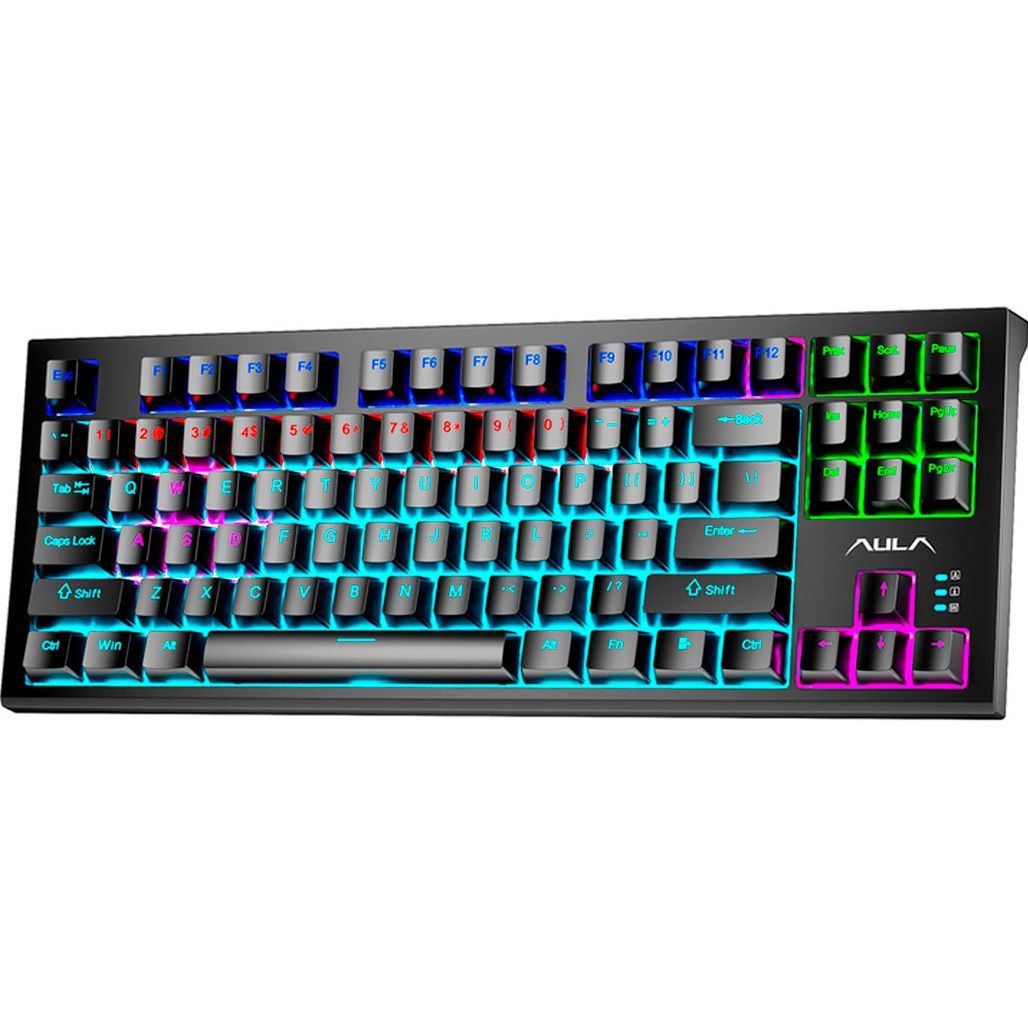 

Клавіатура Aula F3032 Keycaps + 21 Dark Yellow keys KRGD Red USB Black UA (6948391204673)