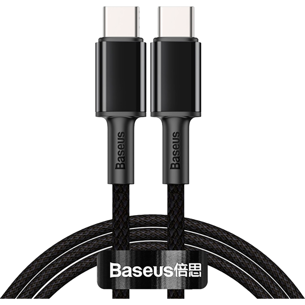 

Кабель Baseus High Density Braided Fast Charging Data Cable Type-C to Type-C 100W 2m Black (CATGD-A01) [73271]