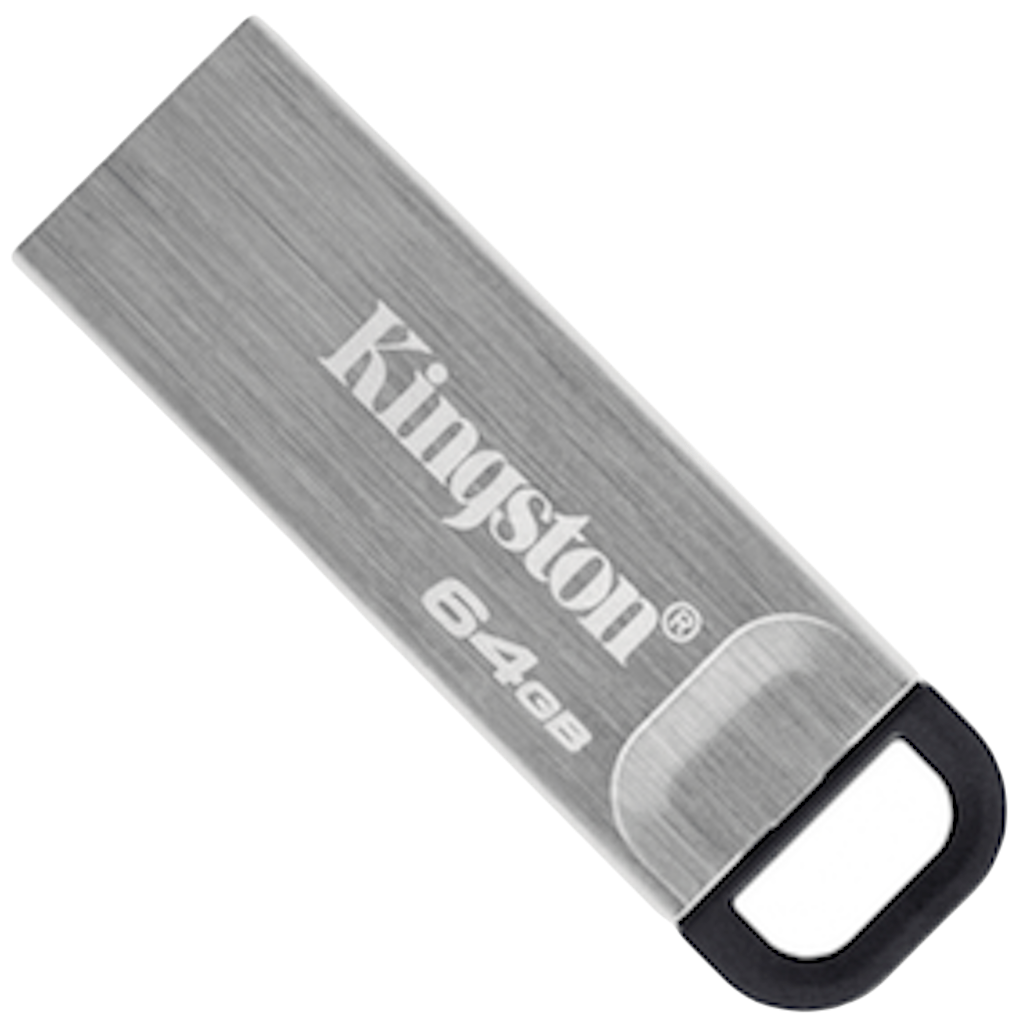 

USB флеш-накопитель Kingston DataTraveler Kyson 64GB USB-A 3.2 Gen 1 Silver/Black (DTKN/64GB)