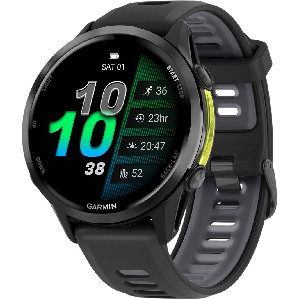 

Смарт-часы Garmin Forerunner 970 Carbon Grey DLC Titanium with Black Case and Black/Translucent Whitestone Band (010-02969-10)
