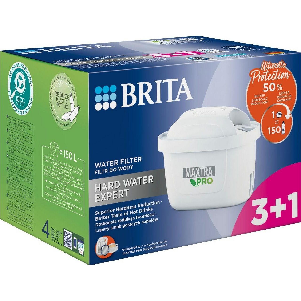 

Змінний фільтр для глечика Brita MXPro Limescale 3+1 шт (1051773)