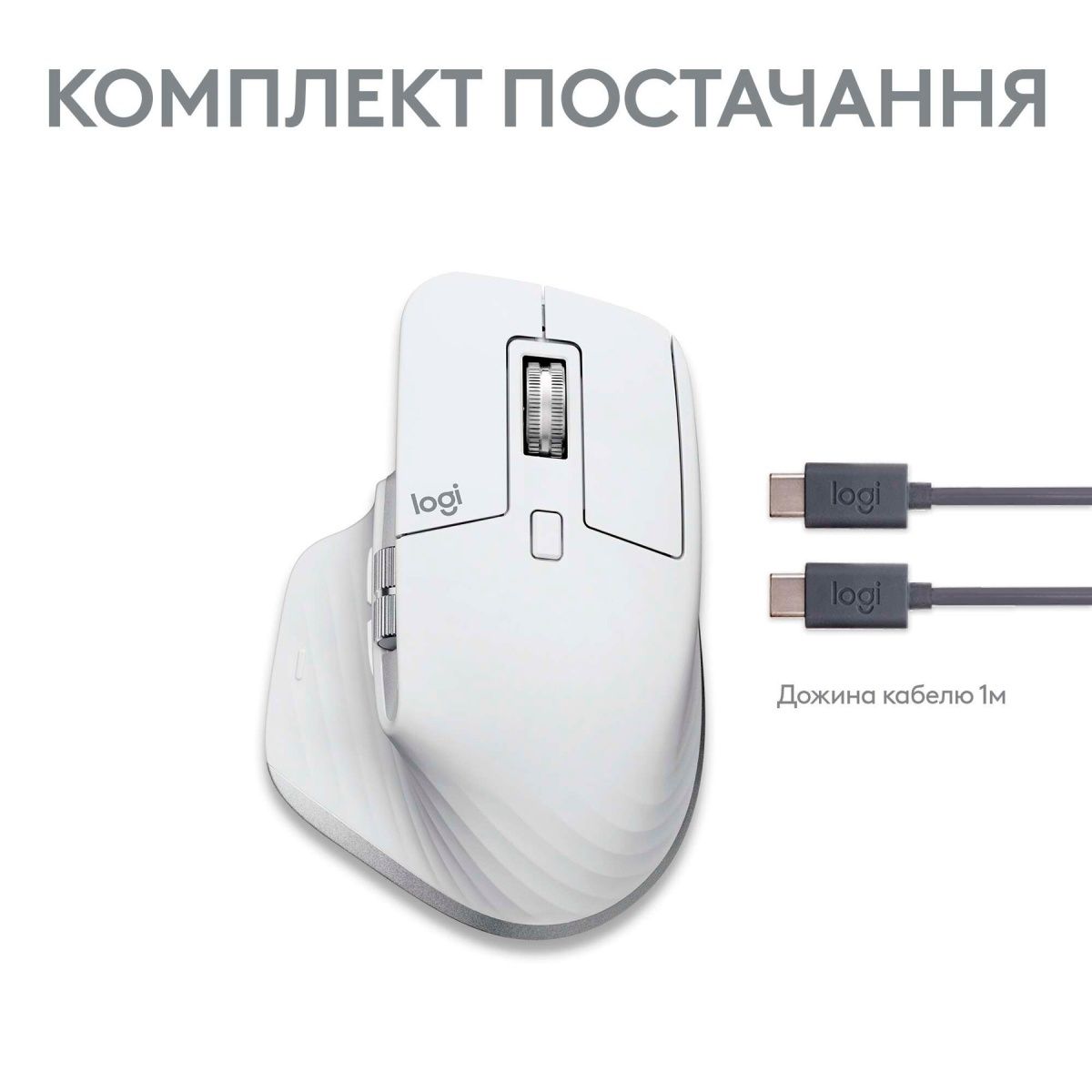 Мышь Logitech MX Master 3S For Mac Pale Grey (910-006572)