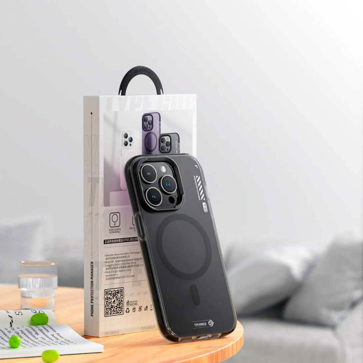 Чохол Blueo Dual Color with MagSafe для Apple iPhone 14 Pro Max Black