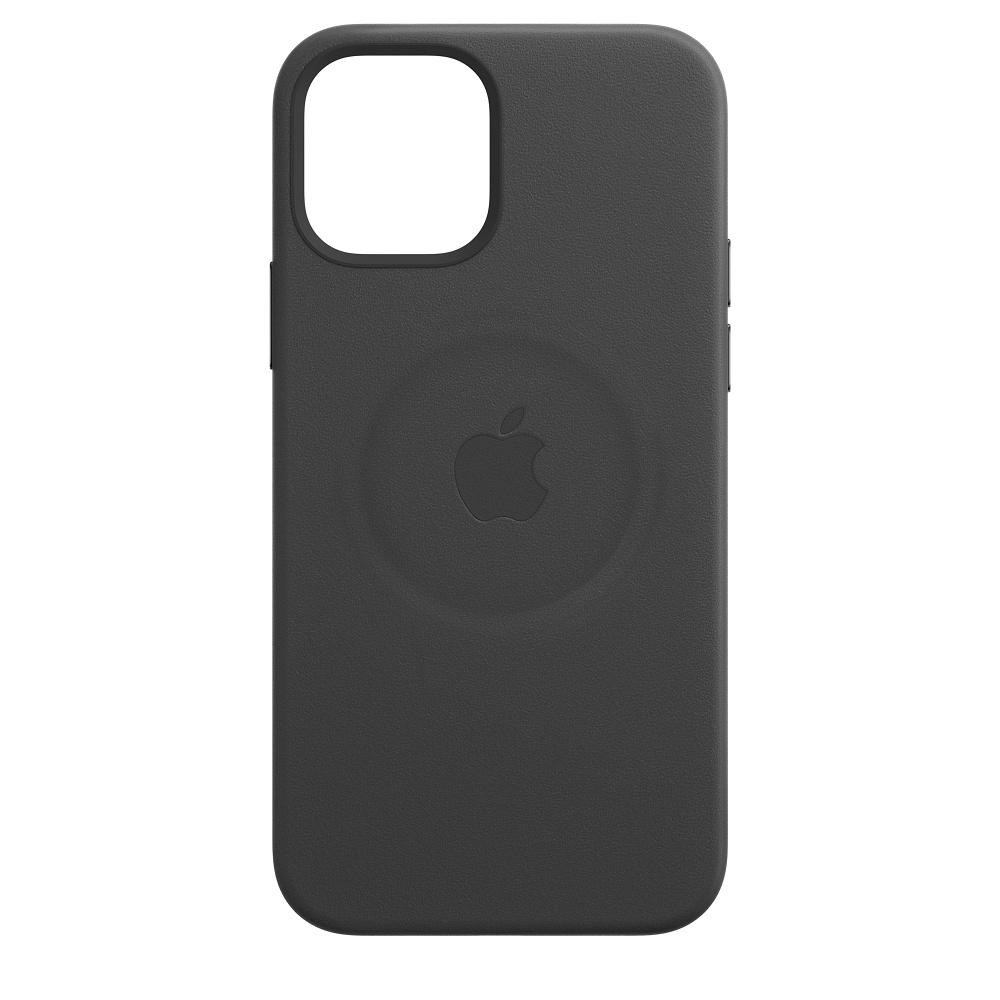 

Чехол Leather Case с MagSafe для Apple iPhone 12 Pro Max (Black) ААА
