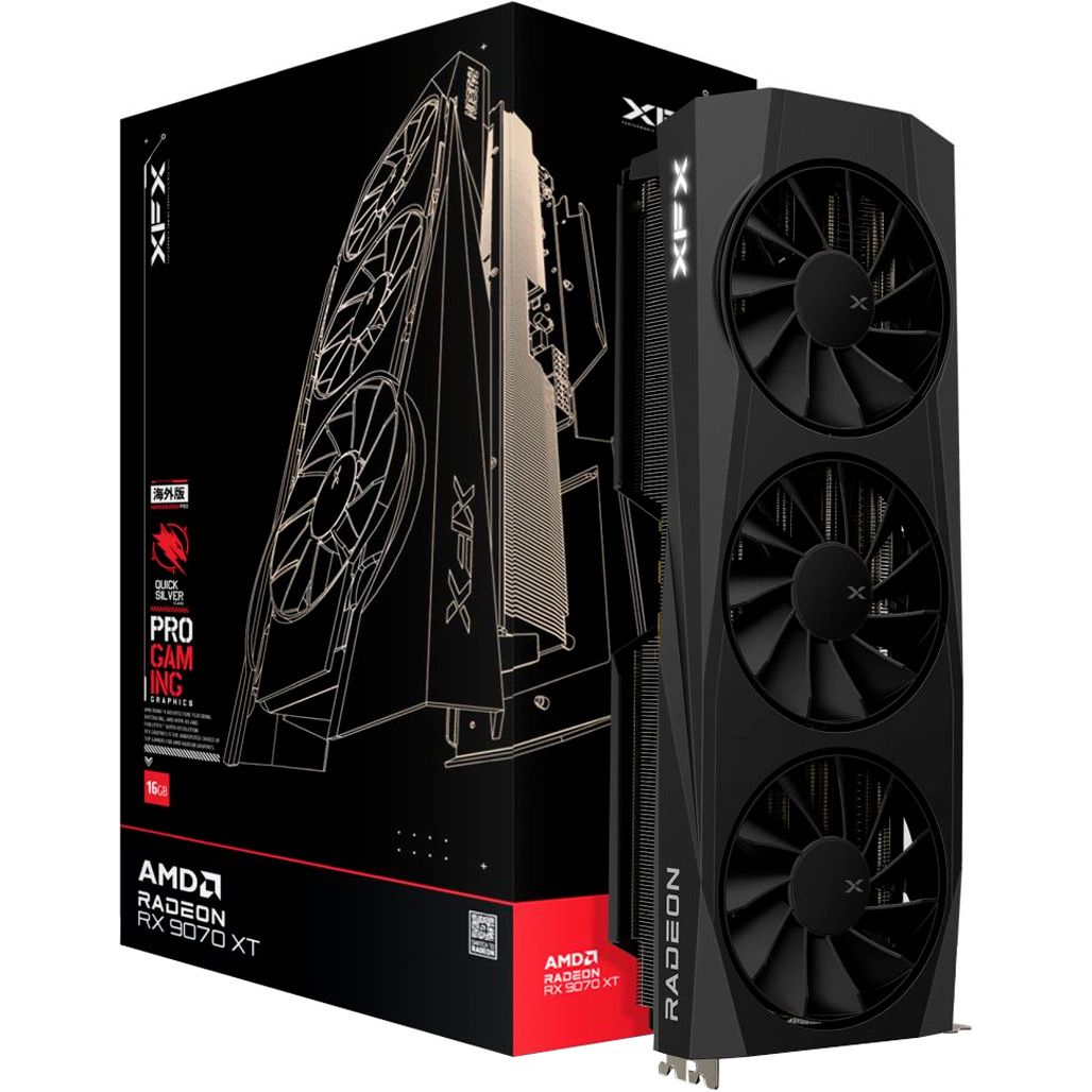 

Відеокарта XFX Quicksilver AMD Radeon RX 9070XT Gaming Edition (RX-97TQICKB9) EU