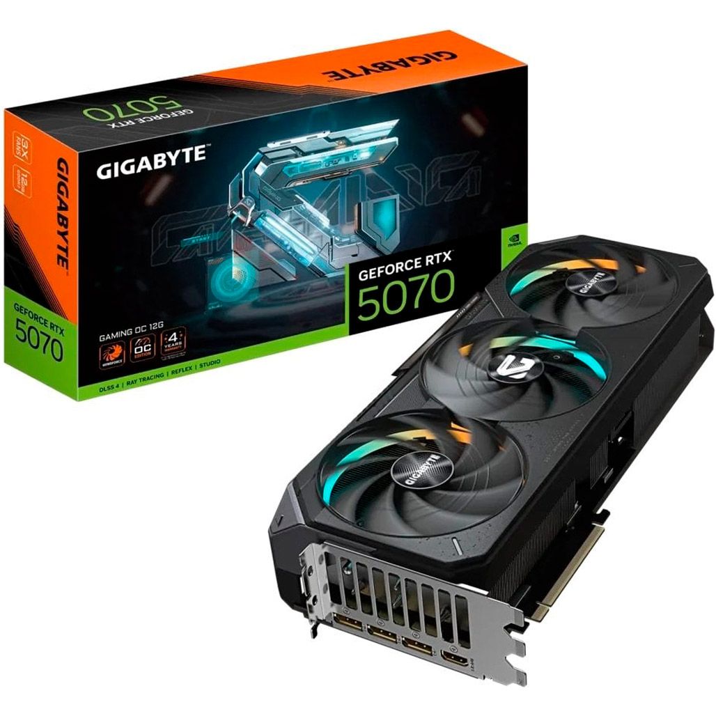 

Видеокарта Gigabyte GeForce RTX 5070 Ti GAMING OC 16G (GV-N507TGAMING OC-16GD) UA