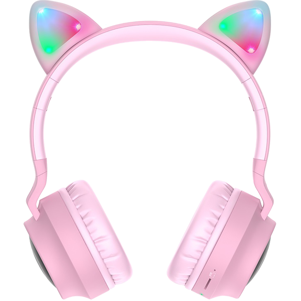 

Наушники Hoco W27 Cat Ear Stereo Bluetooth Headphones Pink (718464)