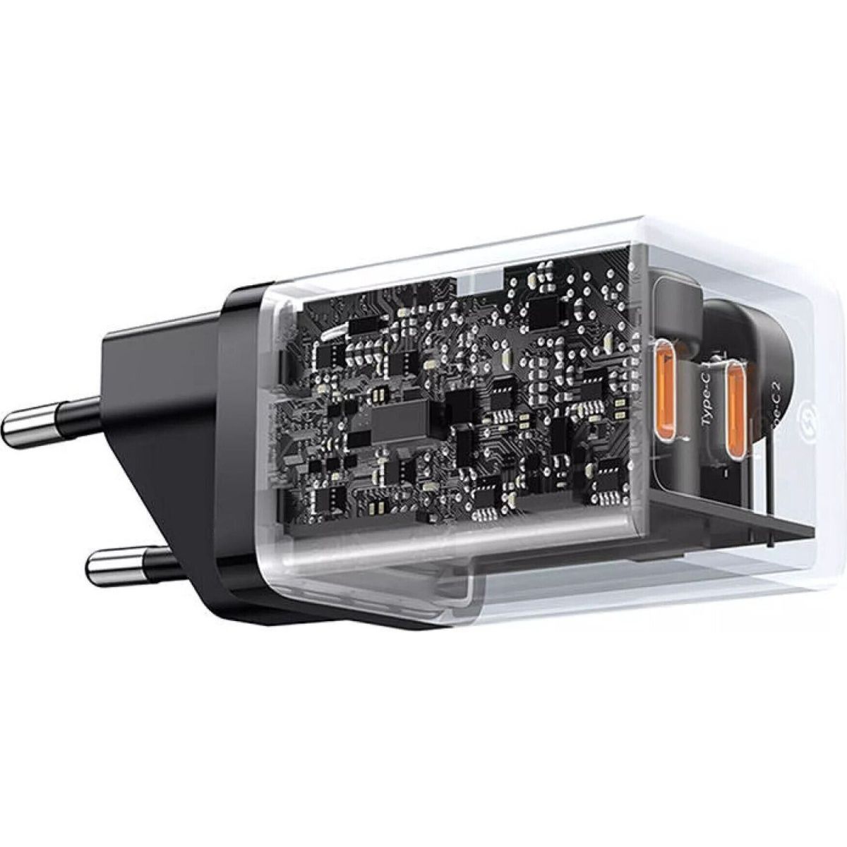 Мережевий зарядний пристрій Baseus GaN5 Pro 40W 2xUSB-C Black (CCGP180101)