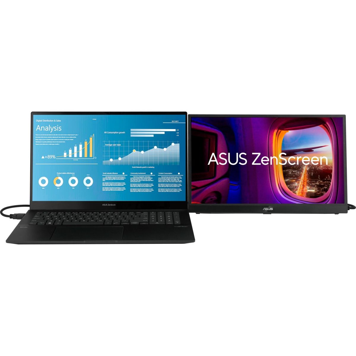 Портативний монітор ASUS ZenScreen MB17AHG (90LM08PG-B01170) UA