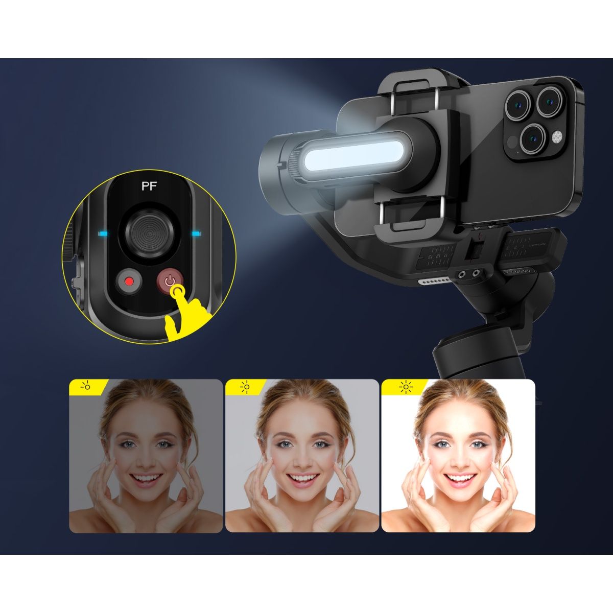 Стабілізатор відеозйомки AOCHUAN Smart S2 Black (AOCHUAN-SMARTS2-B)
