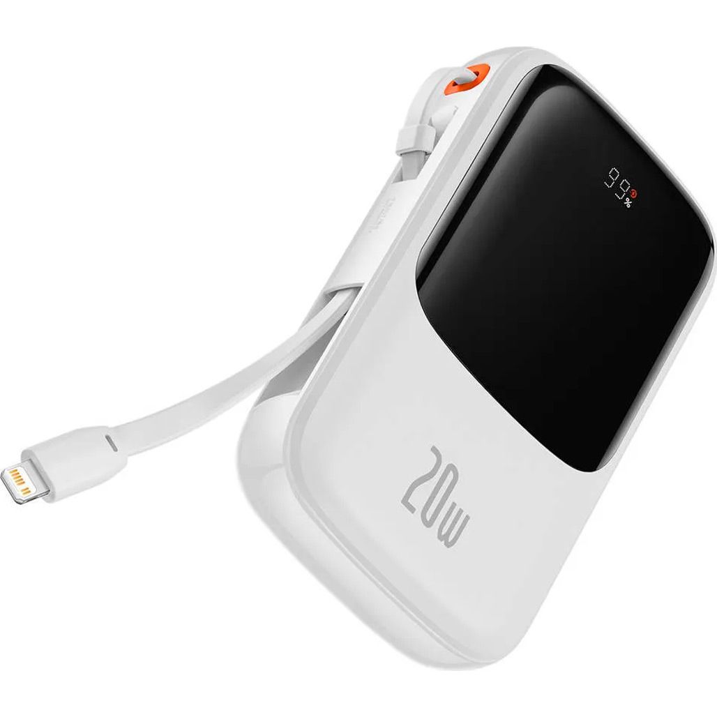 

Зовнішній акумулятор Baseus Qpow Pro 10000mAh 20W White (PPQD020002)