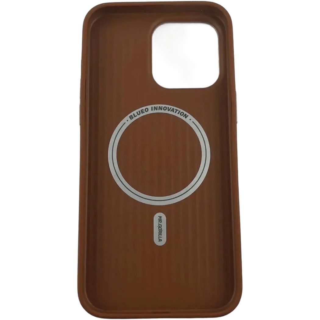 Чохол Blueo Leather Case with MagSafe для Apple iPhone 15 Pro Brown 