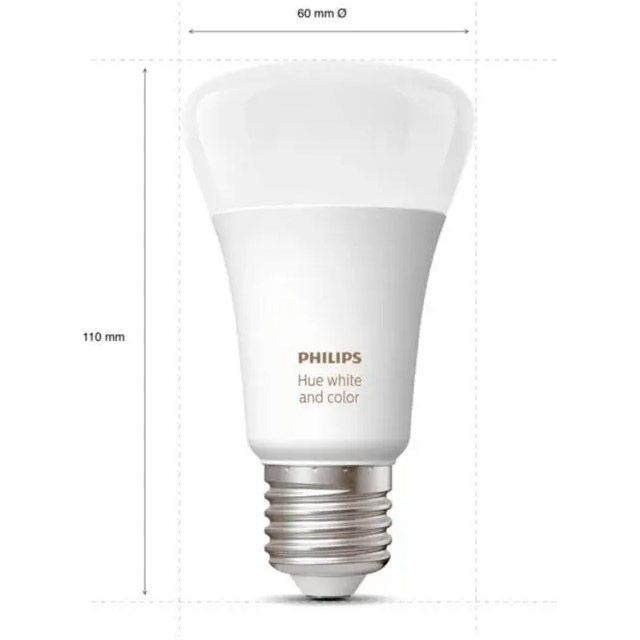 Лампочка Philips Hue E27 White and Color 2шт (8718699673284) [87494] 