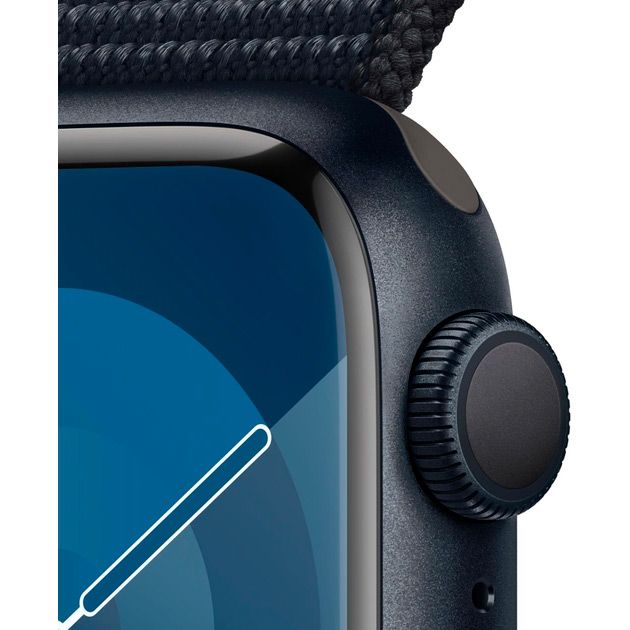 Смарт-годинник Apple Watch Series 9 41mm Midnight Aluminum Case with Midnight Sport Loop (MR8Y3) 