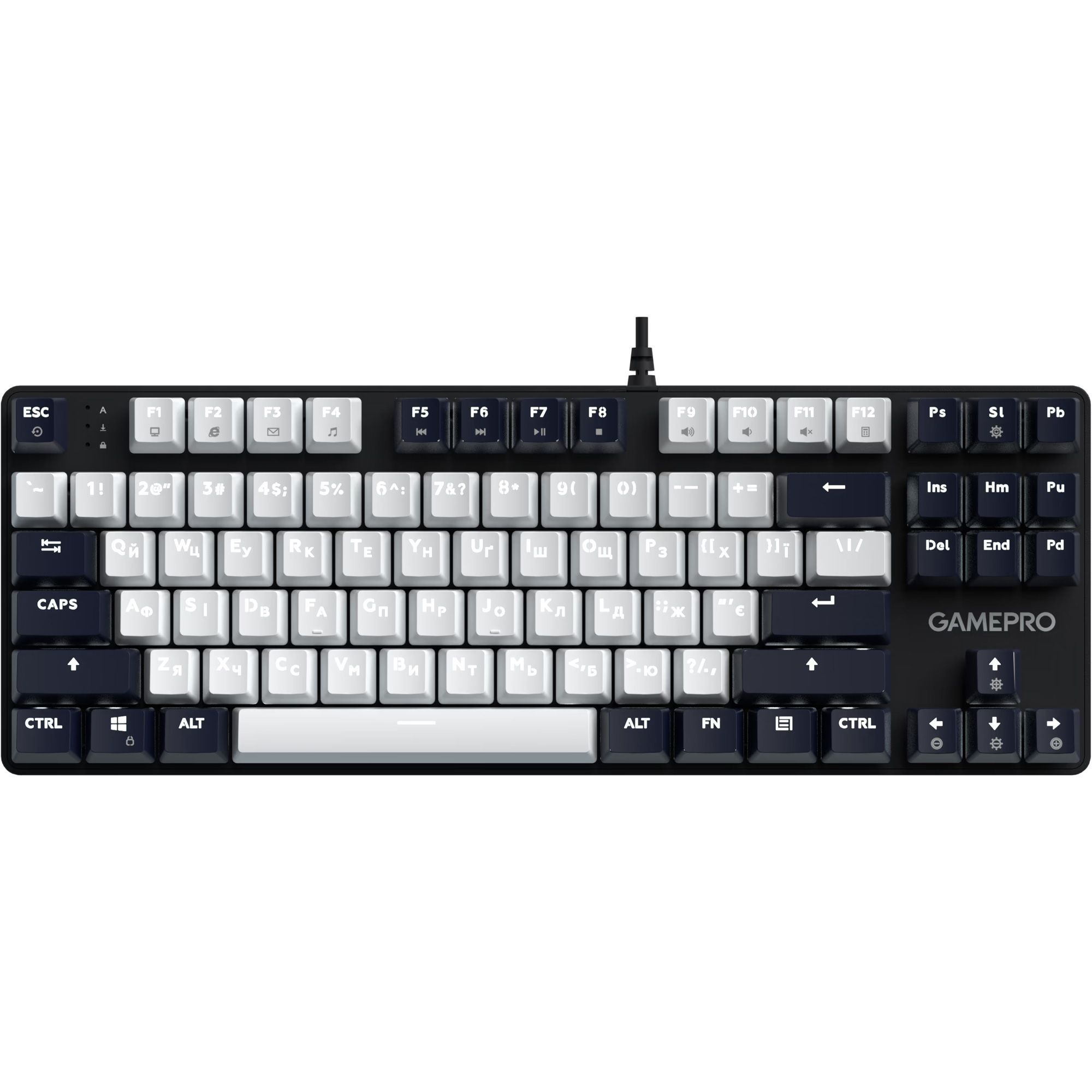 

Клавіатура GamePro Genesis Metallic Outemu Red Swithes USB Black (MK110B)