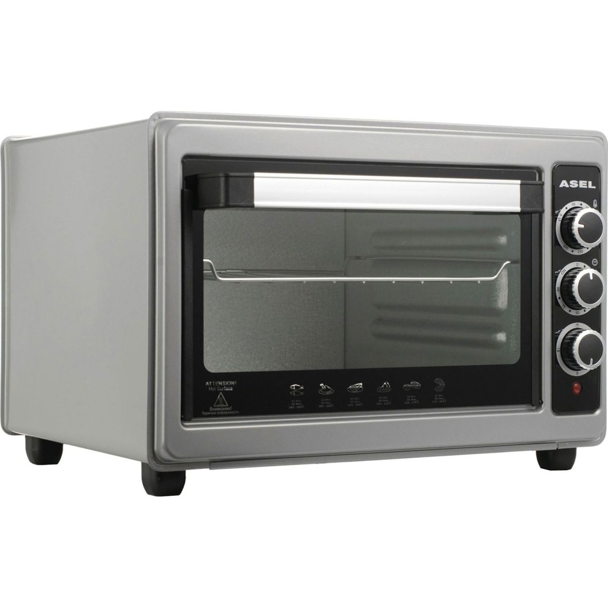 

Настольная электрическая духовка Asel AF 33-23 Grey