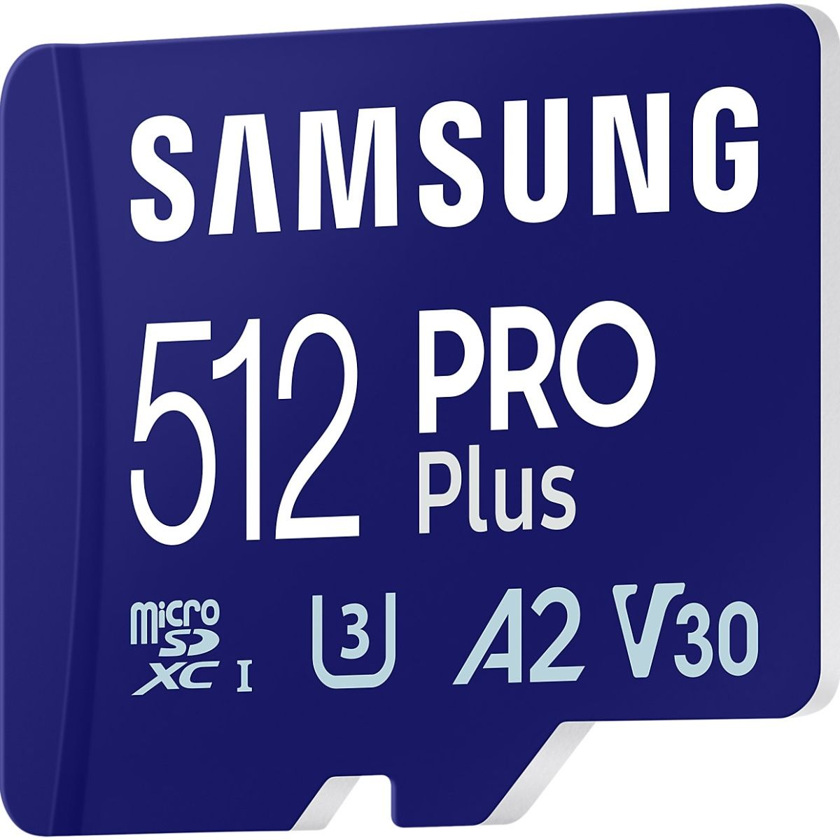 Карта пам`яті Samsung microSDXC 512GB Class 10 UHS-I U3 V30 A2 PRO Plus + SD Adapter (MB-MD512SA)
