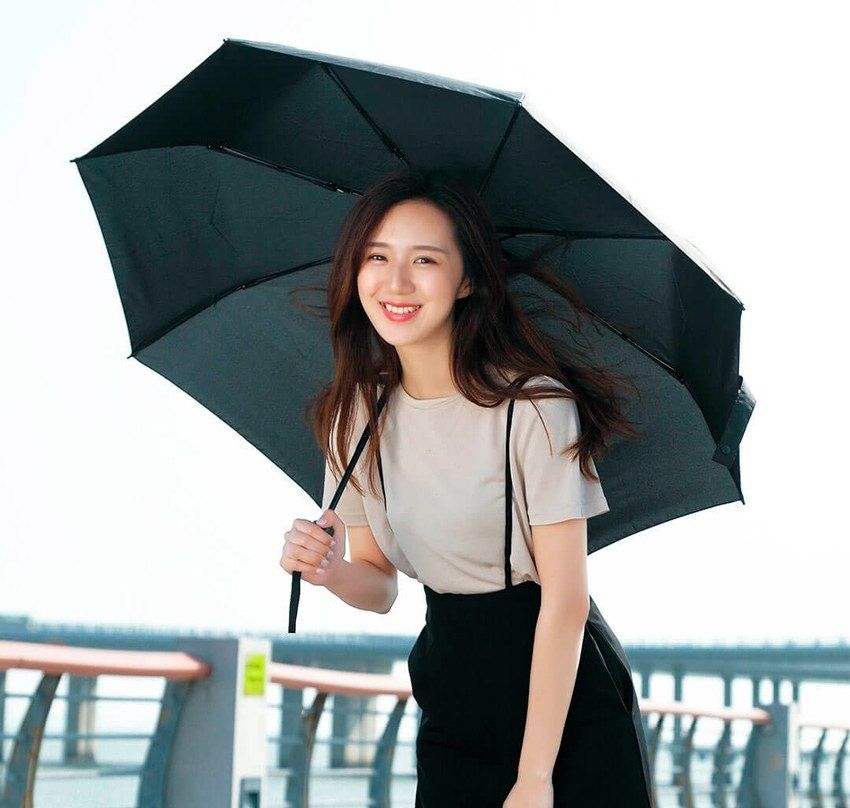 Зонт Xiaomi Pinlo Automatic Folding Umbrella Black (PLZDS04XM) [85587] 