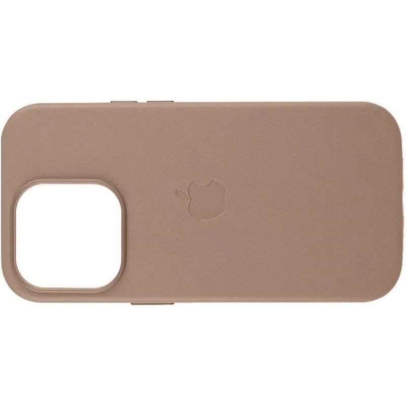 Чохол Leather Case with MagSafe для Apple iPhone 16 Pro Max Taupe AAA