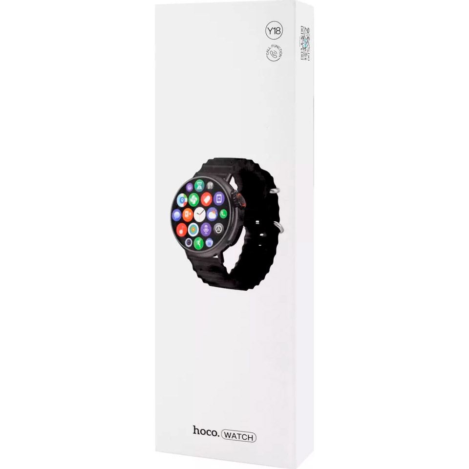 Смарт-годинник Hoco Y18 (call version) Black