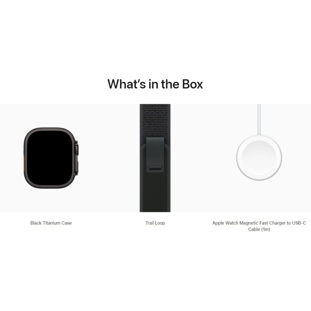Смарт-годинник Apple Watch Ultra 2 49mm Black Titanium Case with Black Trail Loop M/L (MX4V3)