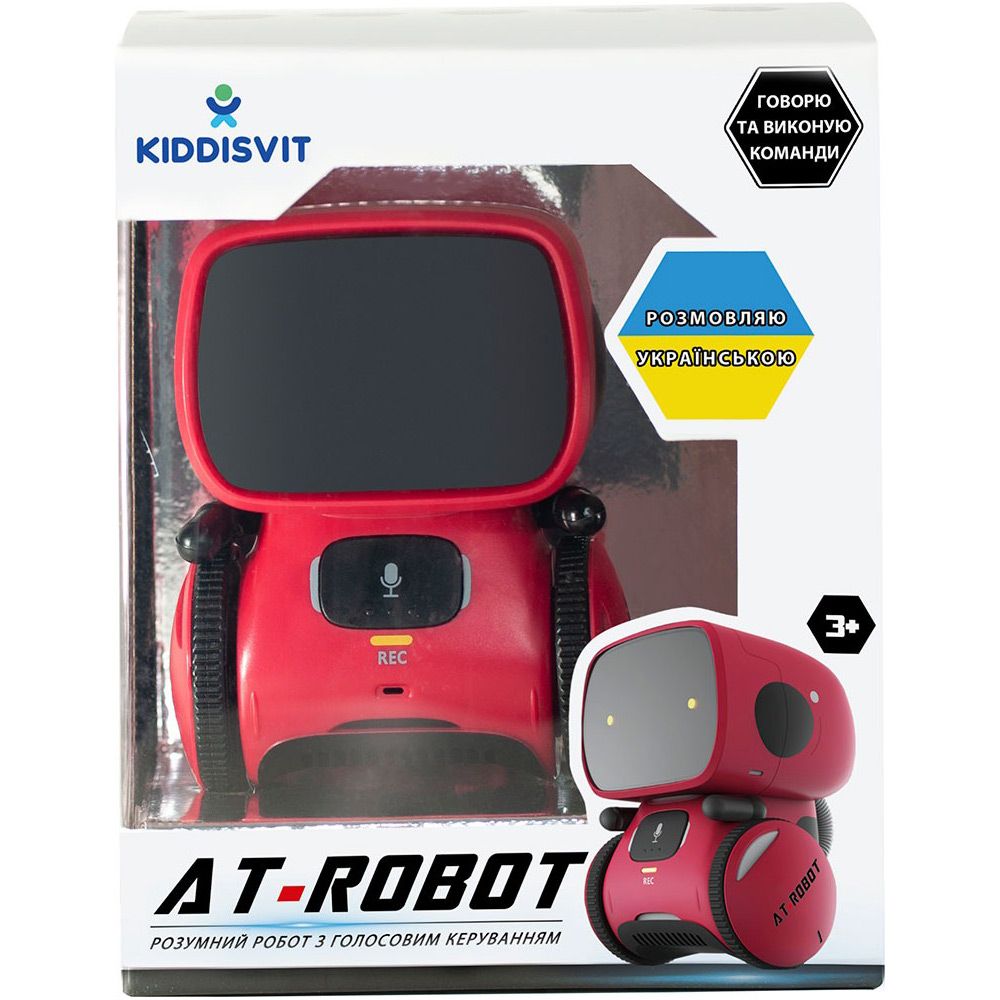 Радіокерований робот AT-Robot з голосовим керуванням Red (AT001-01-UKR)